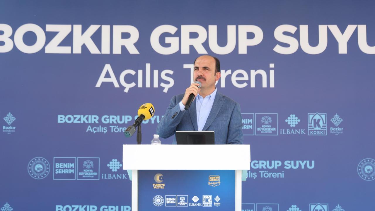 Konya Büyükşehir'den Bozkır'a 425 milyon liralık su yatırımı
